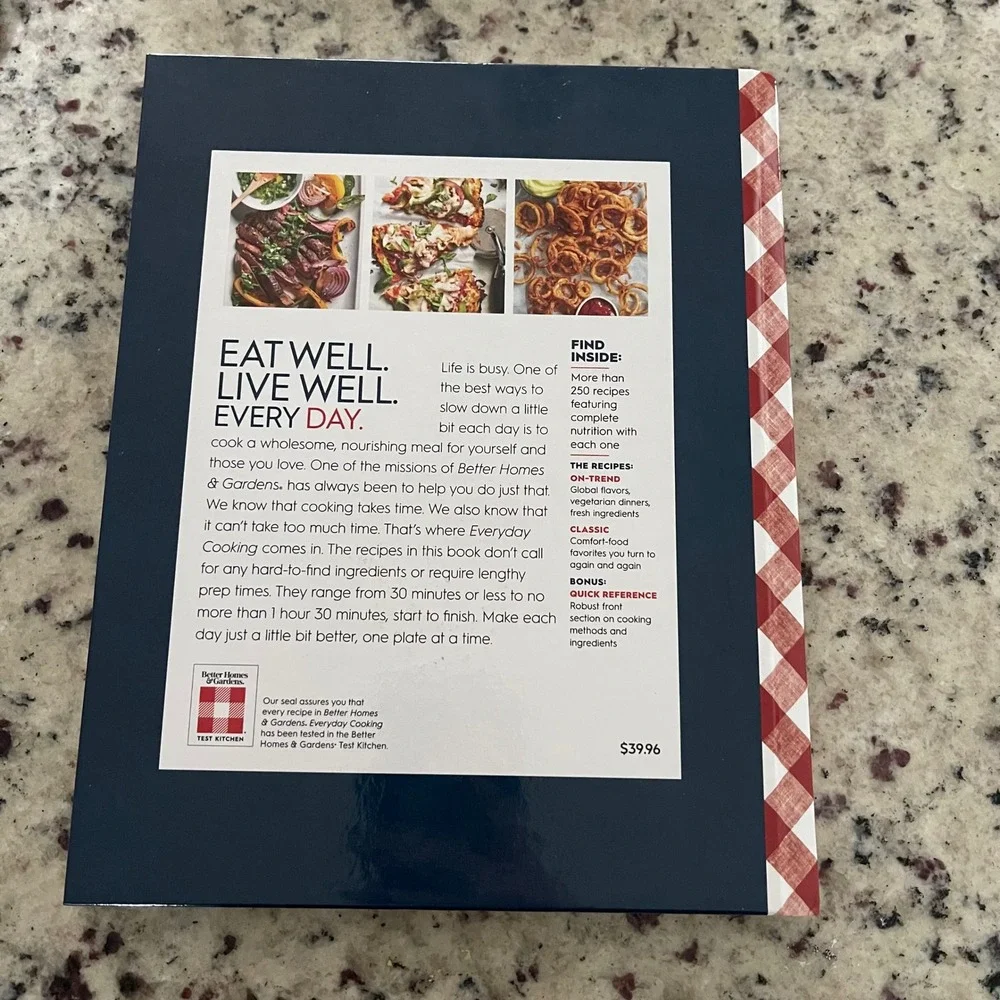 Better Homes & Gardens New Cook Book Set 3pc Everyday Cooking Baking One-Pan NEW